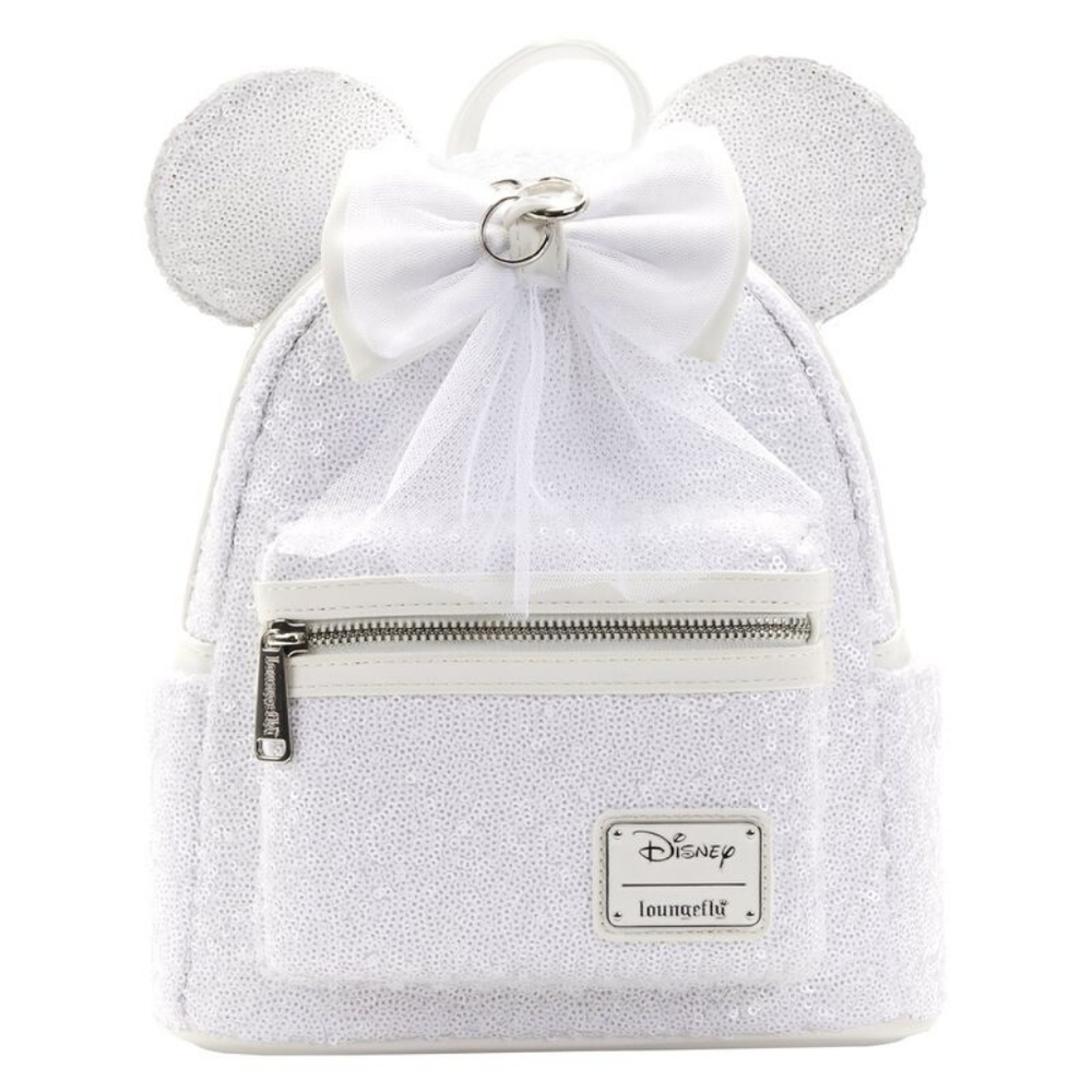 Bridal Minnie Bagpack with extra veil 🎀